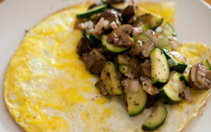 Veggie Omelette with Sauerkraut