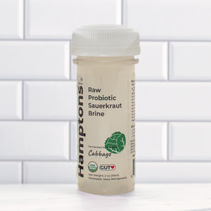 Raw Probiotic Sauerkraut Brine Gut Shots - Cabbage