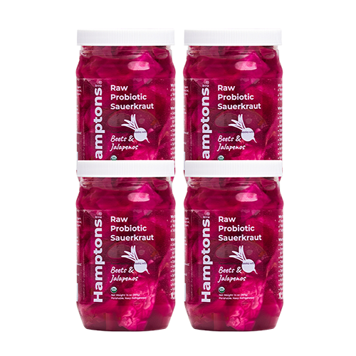 Raw Probiotic Sauerkraut - Beets & Jalapenos