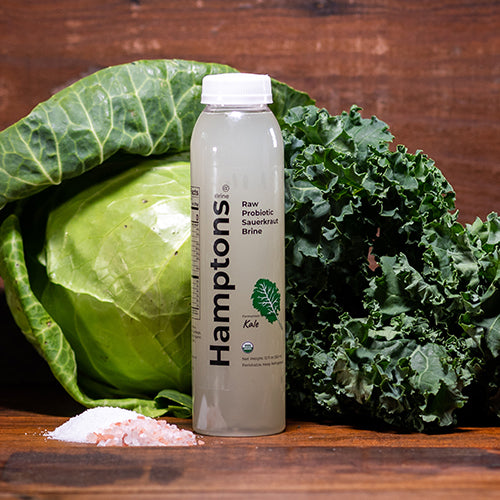 Raw Probiotic Sauerkraut Brine - Kale